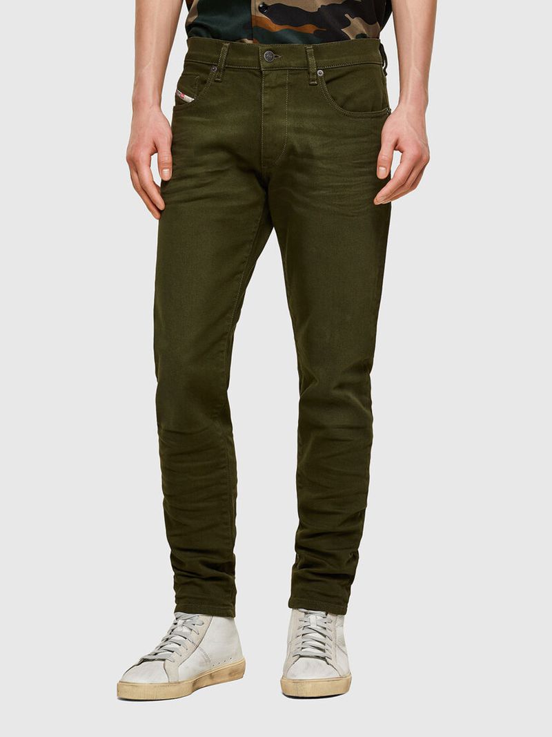 Jeans Slim Diesel D-Strukt 009zf Homem - Verdes ZWKLU-3604